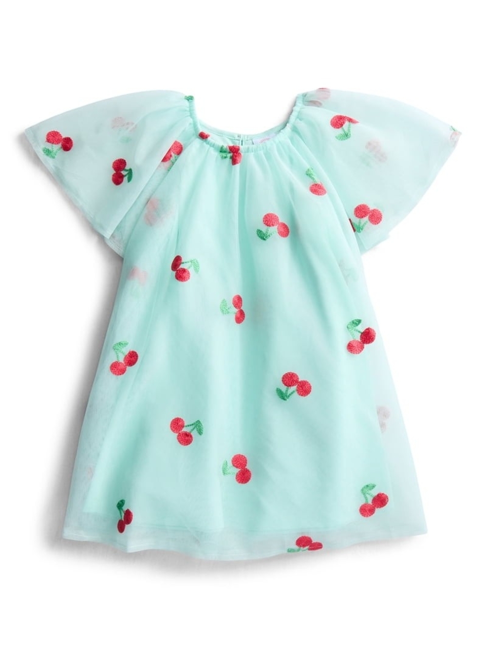 Girls' Mint Green Cherry Print Nightgown